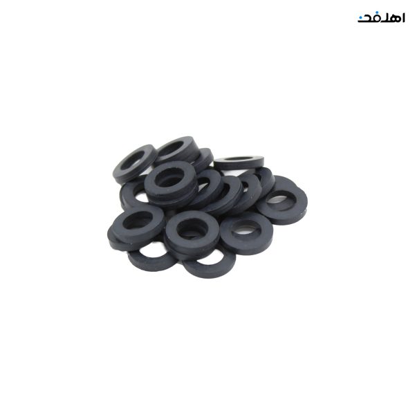 واشر لاستیکی تخت سایز 1/4 بسته 100 عددی