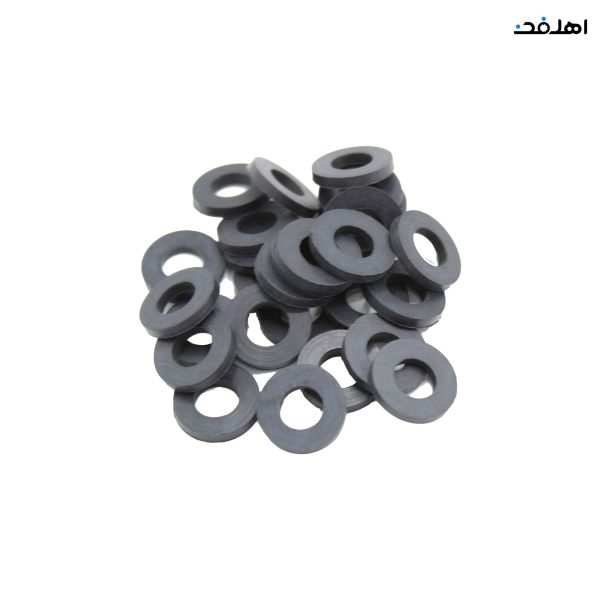 واشر لاستیکی تخت 3/8 مجموعه 100 عددی